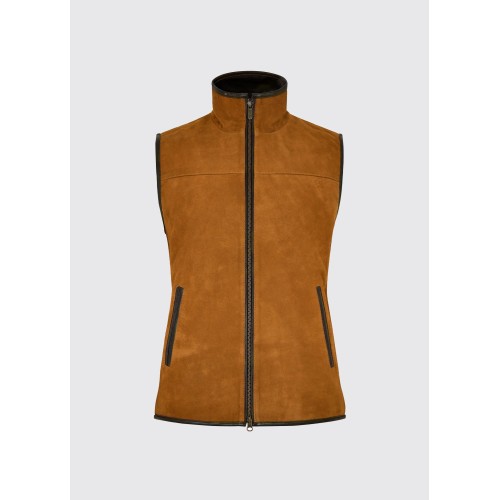 Brandneu Dubarry Dunhill Leather Gilet - Tan