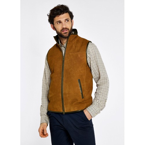 Brandneu Dubarry Dunhill Leather Gilet - Tan