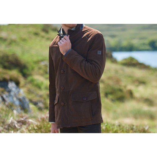 Brandneu Dubarry Moore Lederjacke - Walnut