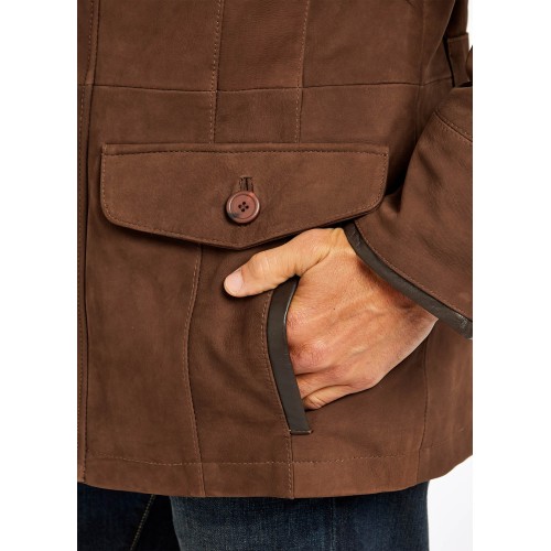 Brandneu Dubarry Moore Lederjacke - Walnut