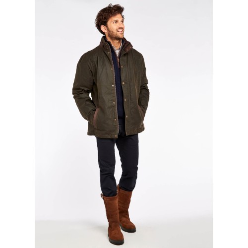 Brandneu Dubarry Carrickfergus Wachsjacke - Olive